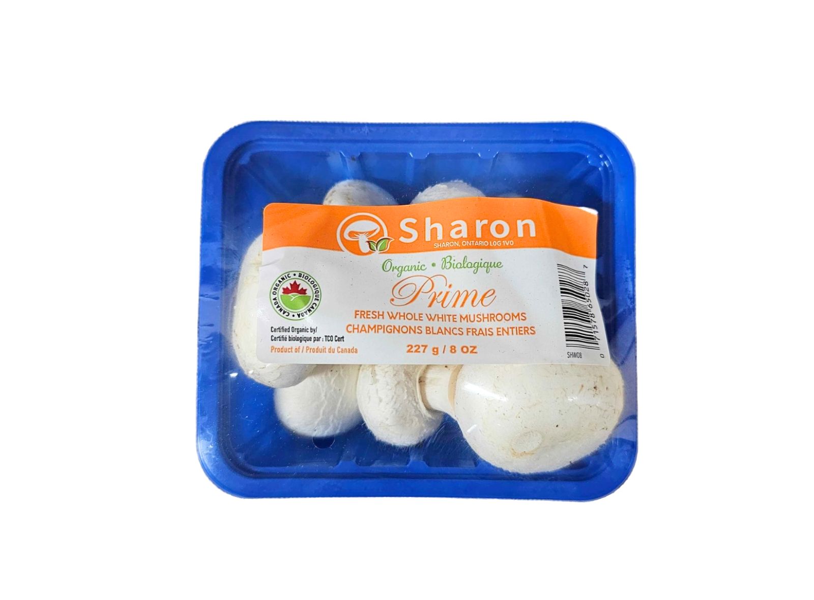Organic White Mushrooms (8 oz Container)