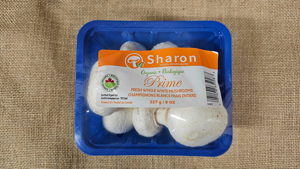 Organic White Mushrooms (8 oz Container)