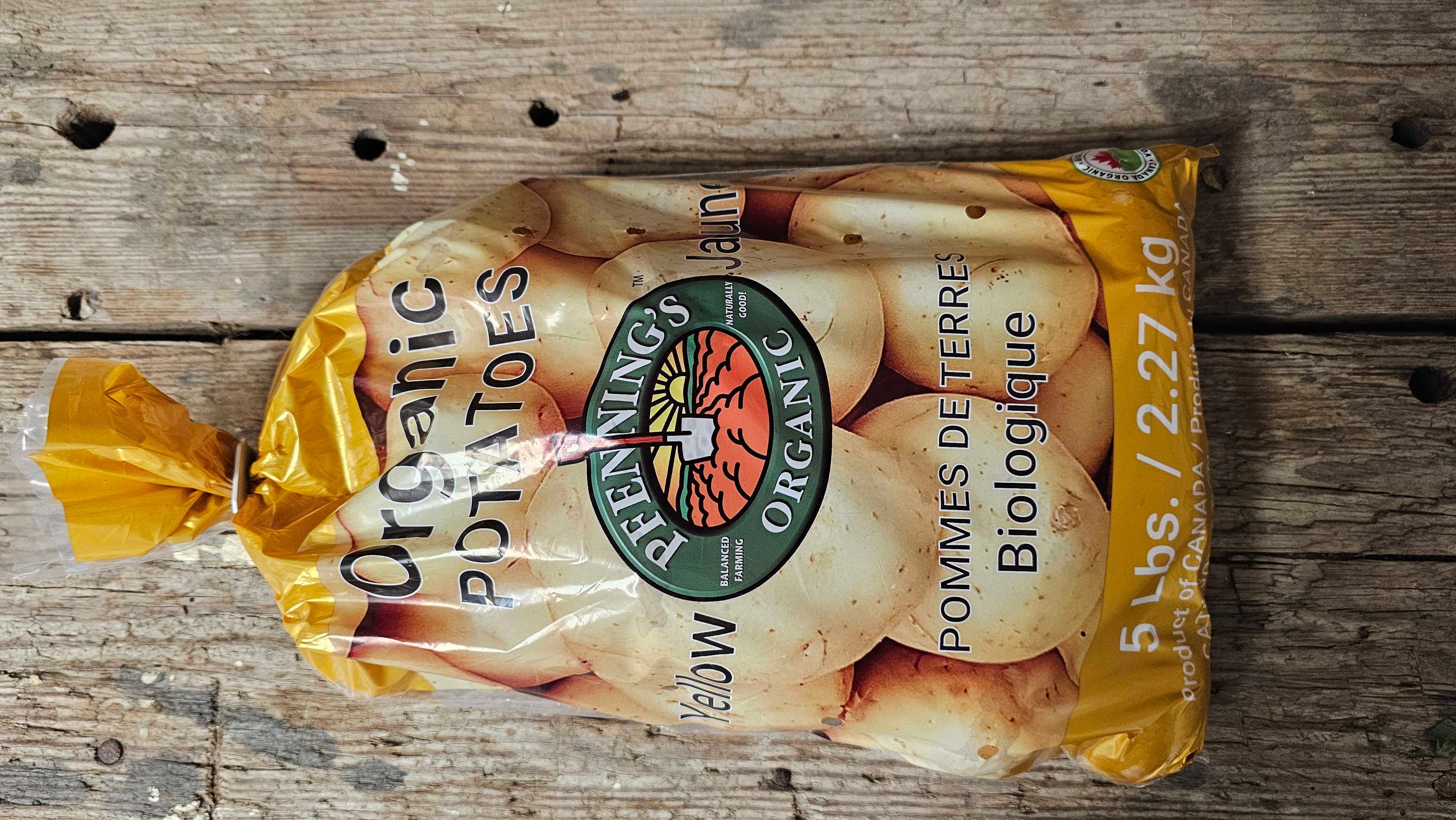 Organic Yellow Potatoes (5 lb Bag)