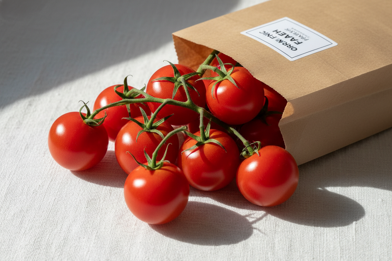 Organic Vine-Ripened Tomatoes (Approx. 1 lb) in a paper bag?
